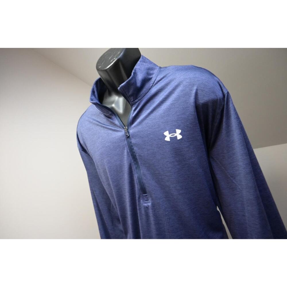 Under Armour Golf Jacket 1/4 Zip Performance‎ Blue Pullover Mens Size 2XL XXL